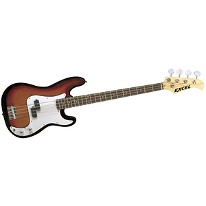 Excel Electric Bass Guitar Package, Sunburst