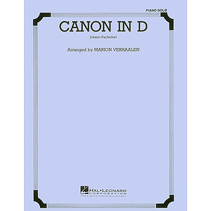 Canon in D - Piano or Organ Solo
