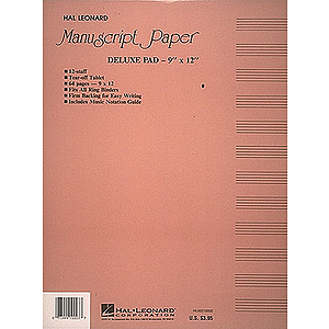 Manuscript Paper (Deluxe Pad) (Taupe Cover)