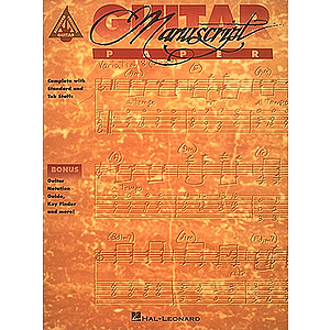 Recorded Versions Guitar Tablature Manuscript Paper