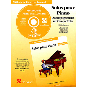 Piano Solos Book 3 - CD - French Edition