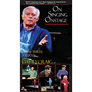 On Singing Onstage with David Craig (VHS)
