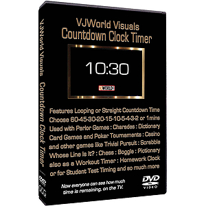 VJ World Visuals Countdown Clock Timer (DVD)