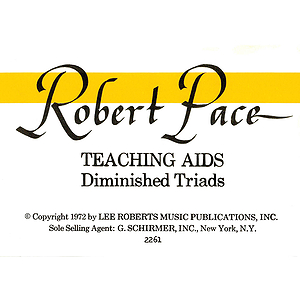 Flash Cards, Diminished Triads