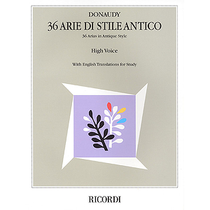Stefano Donaudy: 36 Arie di Stile Antico