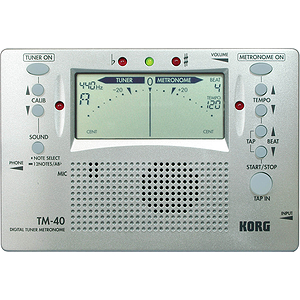 Korg TM-40 Combo Digital Tuner Metronome with Folding Stand