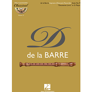 Soprano (Descant) Recorder Suite No. 9 Deuxieme Livre in G Major