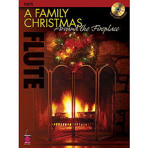 A Family Christmas Around the Fireplace