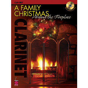 A Family Christmas Around the Fireplace