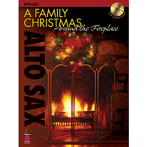 A Family Christmas Around the Fireplace