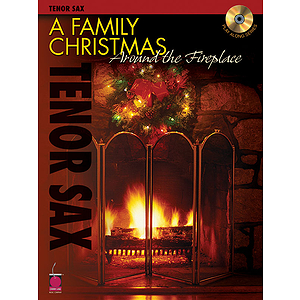 A Family Christmas Around the Fireplace