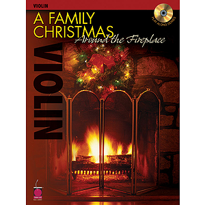 A Family Christmas Around the Fireplace