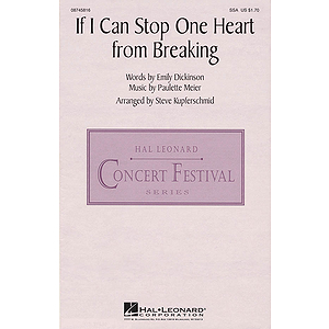 If I Can Stop One Heart from Breaking