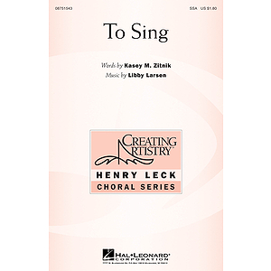 To Sing