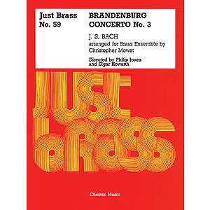 JS Bach: Brandenburg Concerto No.3 - Score And Parts (Just Brass No.59)