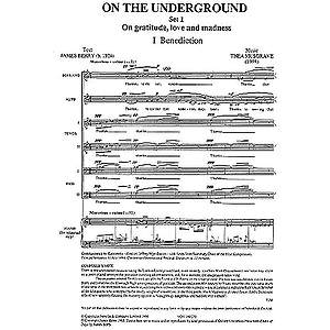 Thea Musgrave: On The Underground Set 1 'On Gratitude, Love And Madness