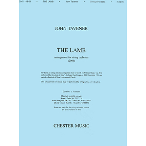 John Tavener: The Lamb (String Orchestra Version) Score