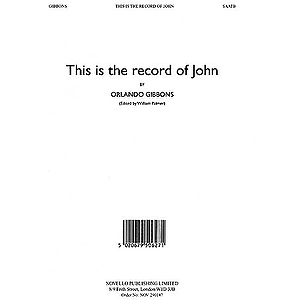 This Is the Record of John (Alto Verse)