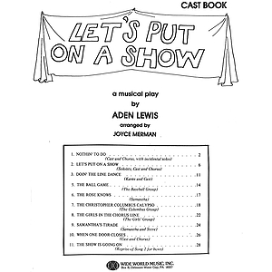 Let's Put On a Show Cast Book