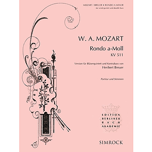 Rondo in A Minor, K511, for Woodwind Quintet & Double Bass