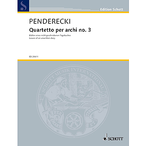 Quartetto per archi no. 3 (Leaves of an unwritten diary)