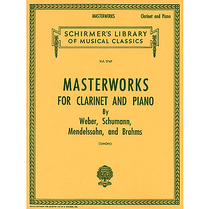 Masterworks for Clarinet and Piano