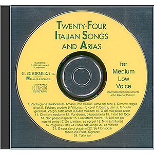24 Italian Songs & Arias - Medium Low Voice (Accompaniment CD)