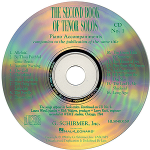 The Second Book of Tenor Solos