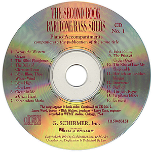 The Second Book of Baritone/Bass Solos