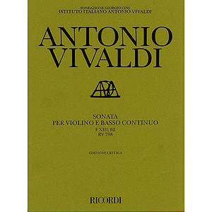 Sonata in G Major for Violin and Basso Continuo RV798