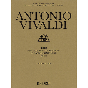 Trio for 2 Transverse Flutes and Basso Continuo RV800