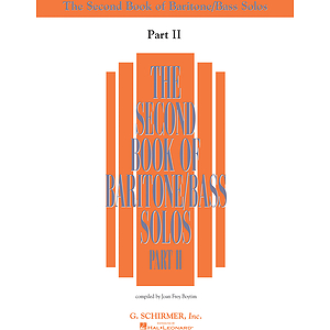 The Second Book of Baritone/Bass Solos Part II