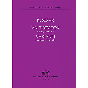 Valtozatok Varianti Violoncello Solo