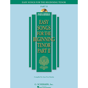 Easy Songs for the Beginning Tenor - Part II