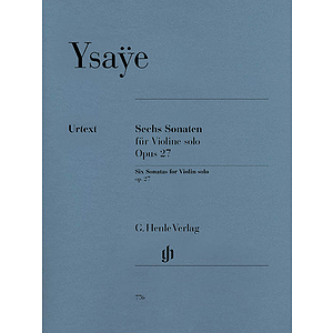 6 Sonatas for Violin Solo Op. 27