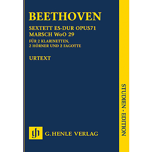 Ludwig van Beethoven - Sextet in E-flat Major, Op. 71 and March, WoO 29