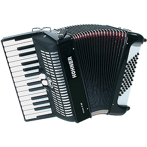 Hohner Bravo II 48 Piano Accordion - Tremolo/White Pearl