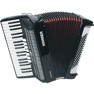 Hohner Bravo III 80 Piano Accordion - Continental Tremolo/Red Pearl