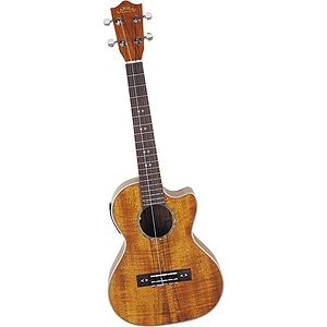 Lanikai CK-TEQ Curly Koa Series Acoustic-Electric Tenor Ukulele