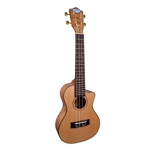 Lanikai LQA-CCA Quilt Ash Acoustic-Electric Concert Ukulele