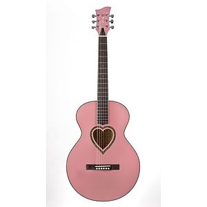 Jay Turser JJC-HRTKIT Concert-style Acoustic Guitar Pack - Pink