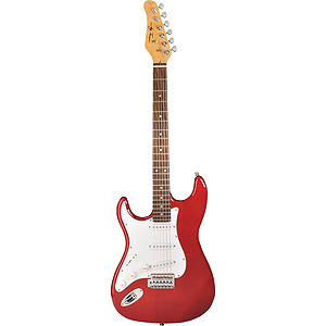 Jay Turser JT-300-LH Left-handed Strat-style Electric Guitar - Transparent Red