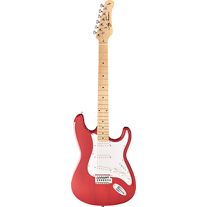 Jay Turser JT-300M Strat-style Electric Guitar - Transparent Red