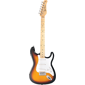Jay Turser JT-300M Strat-style Electric Guitar - Tobacco Sunburst