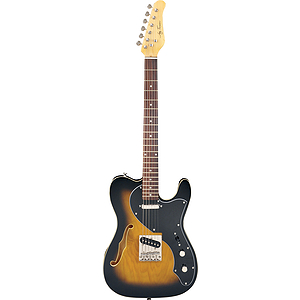 Jay Turser JT-LTCRUSDLX Electric Guitar - Antique Natural Sunburst