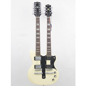Jay Turser JT-XG2 Doubleneck Electric Guitar - Ivory