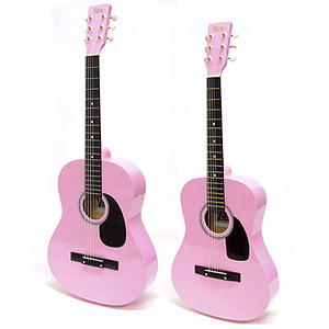 Darling Divas Concert-size (39") Acoustic Guitar - Pink