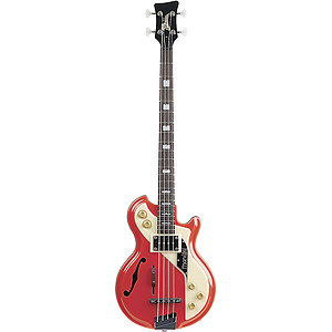 Italia Mondial Bass 4-string Bass Guitar - Red