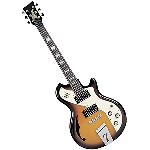 Italia Mondial Woody II Electric Guitar - Tobacco Sunburst