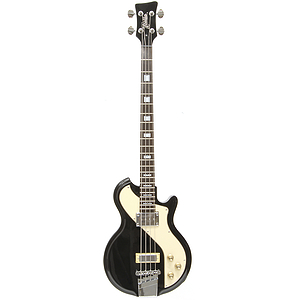 Italia Mondial Sportster Bass 4-string Bass Guitar - Black